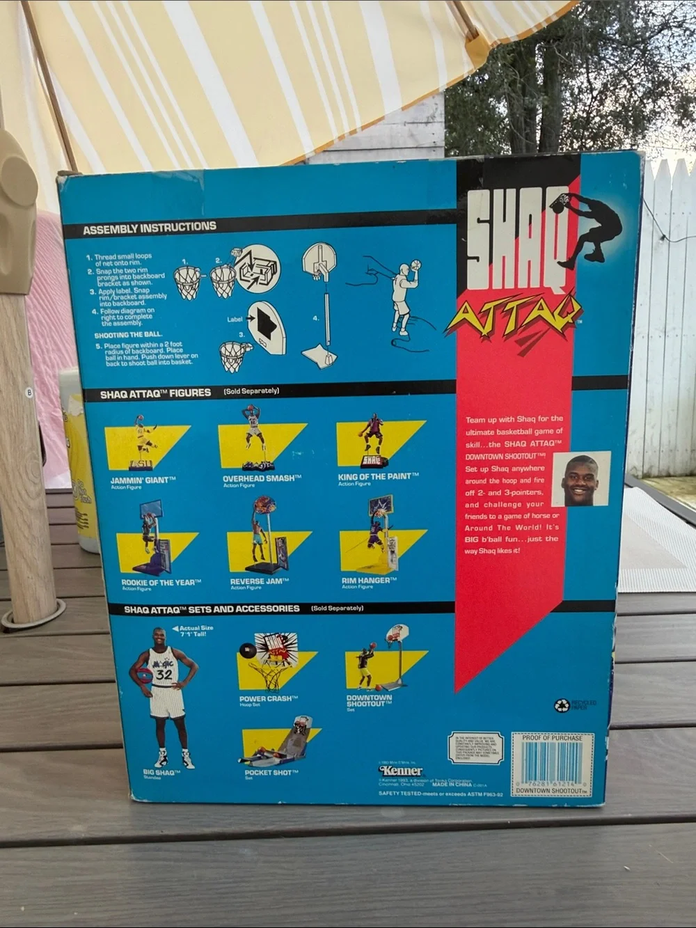 1993 NIB SHAQ O’NEIL ATTAQ DOWNTOWN SHOOTOUT FIGURE